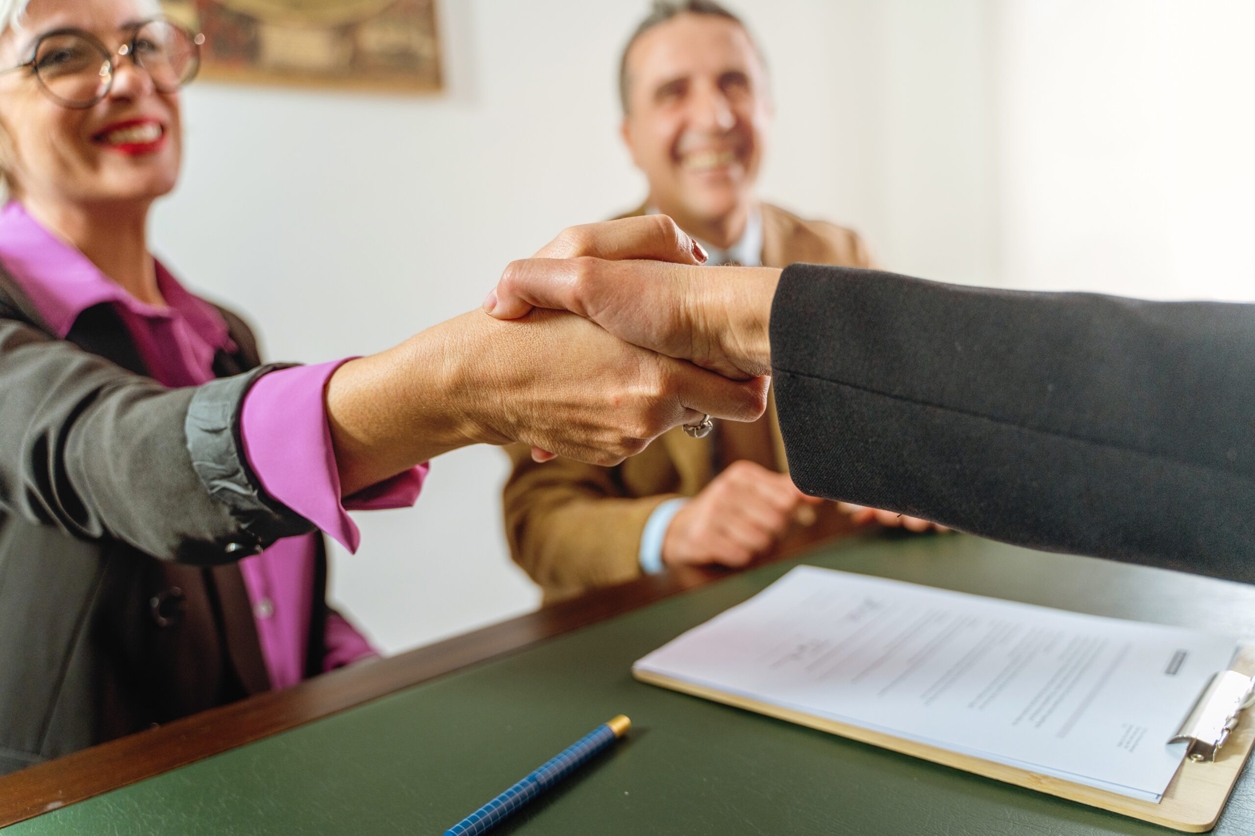 Business Handshake Agreement - Corporate Deal Closing and Professional Collaboration