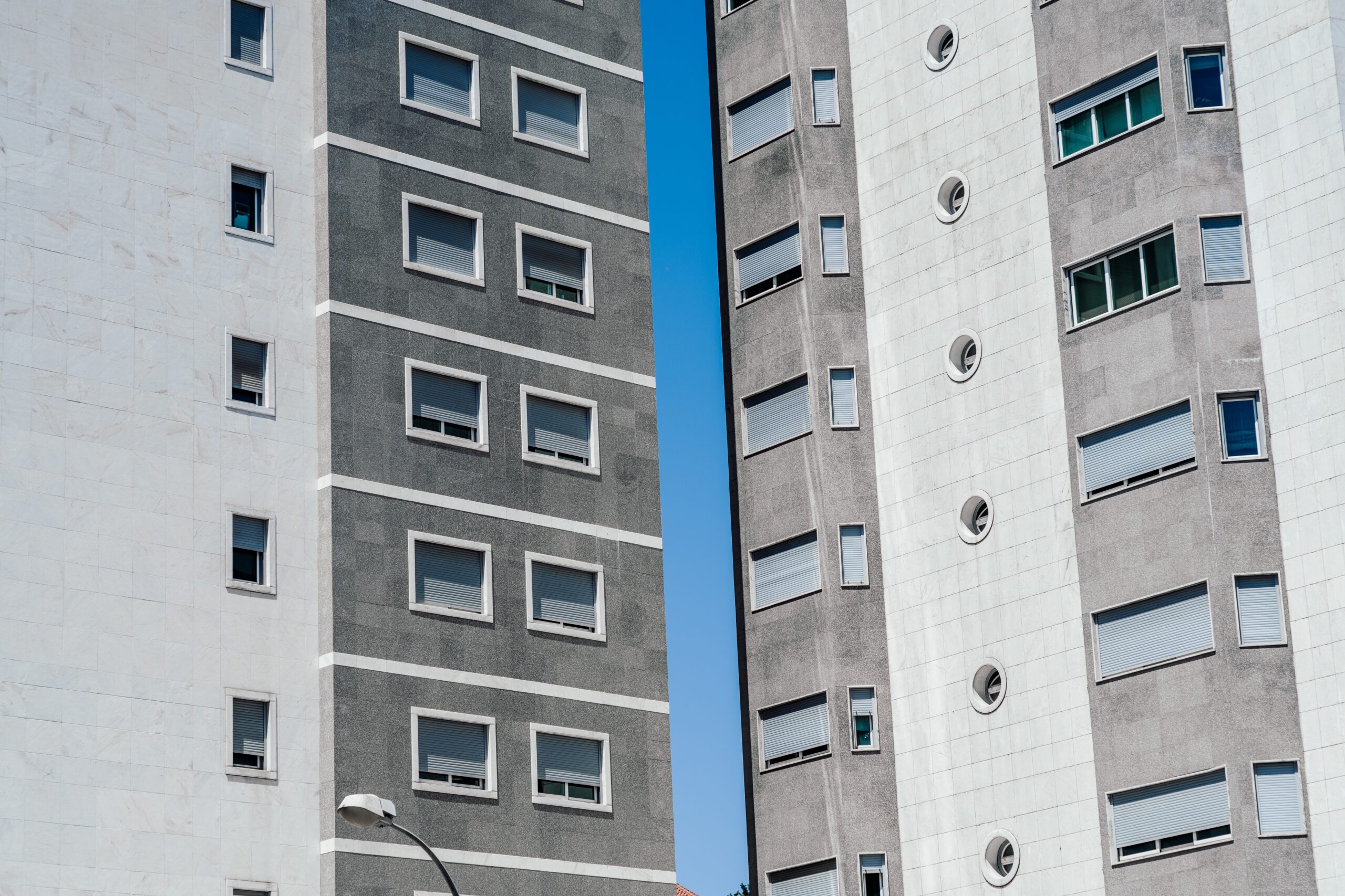 Contemporary building edifice facade