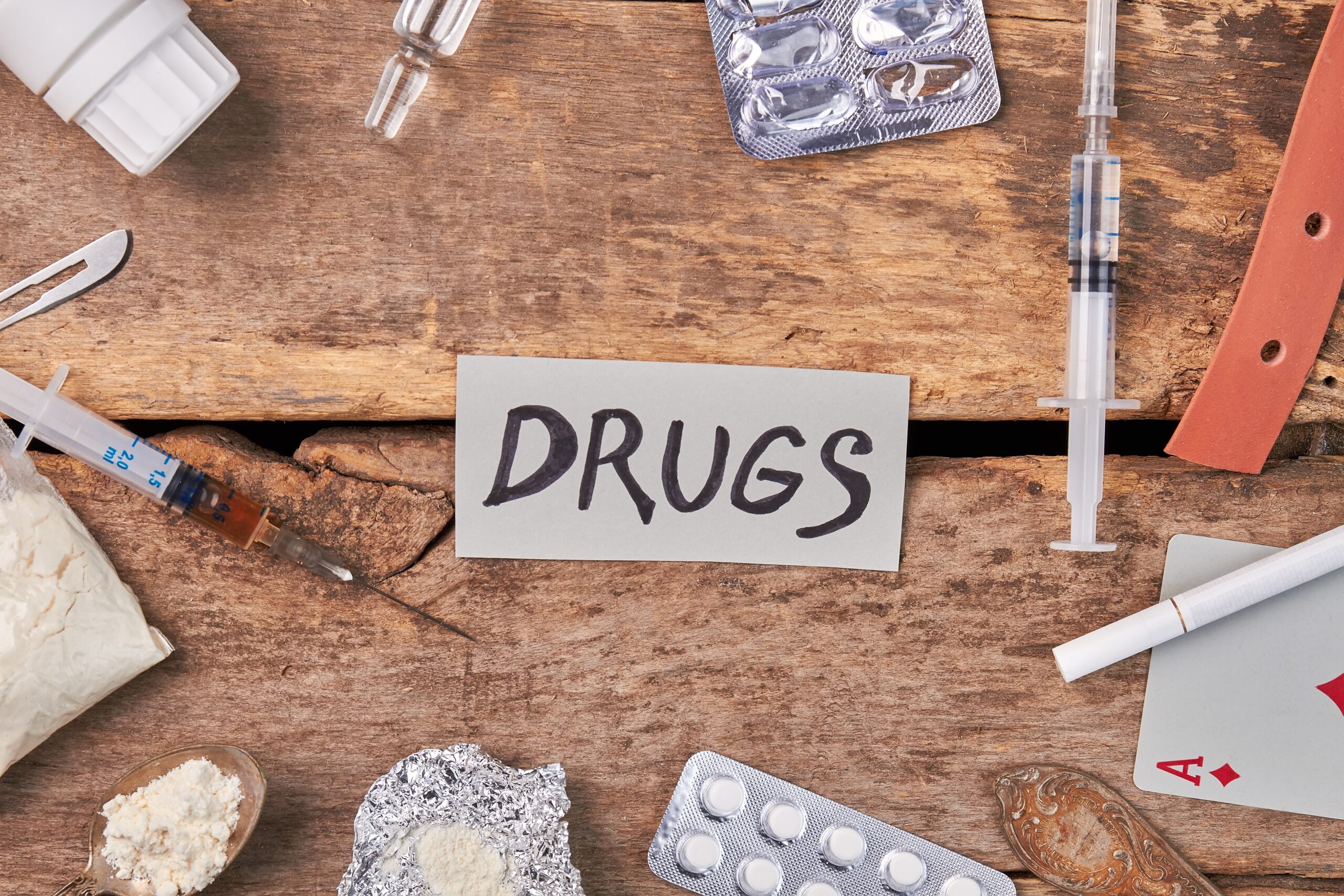 Narcotic stuff of real junkie