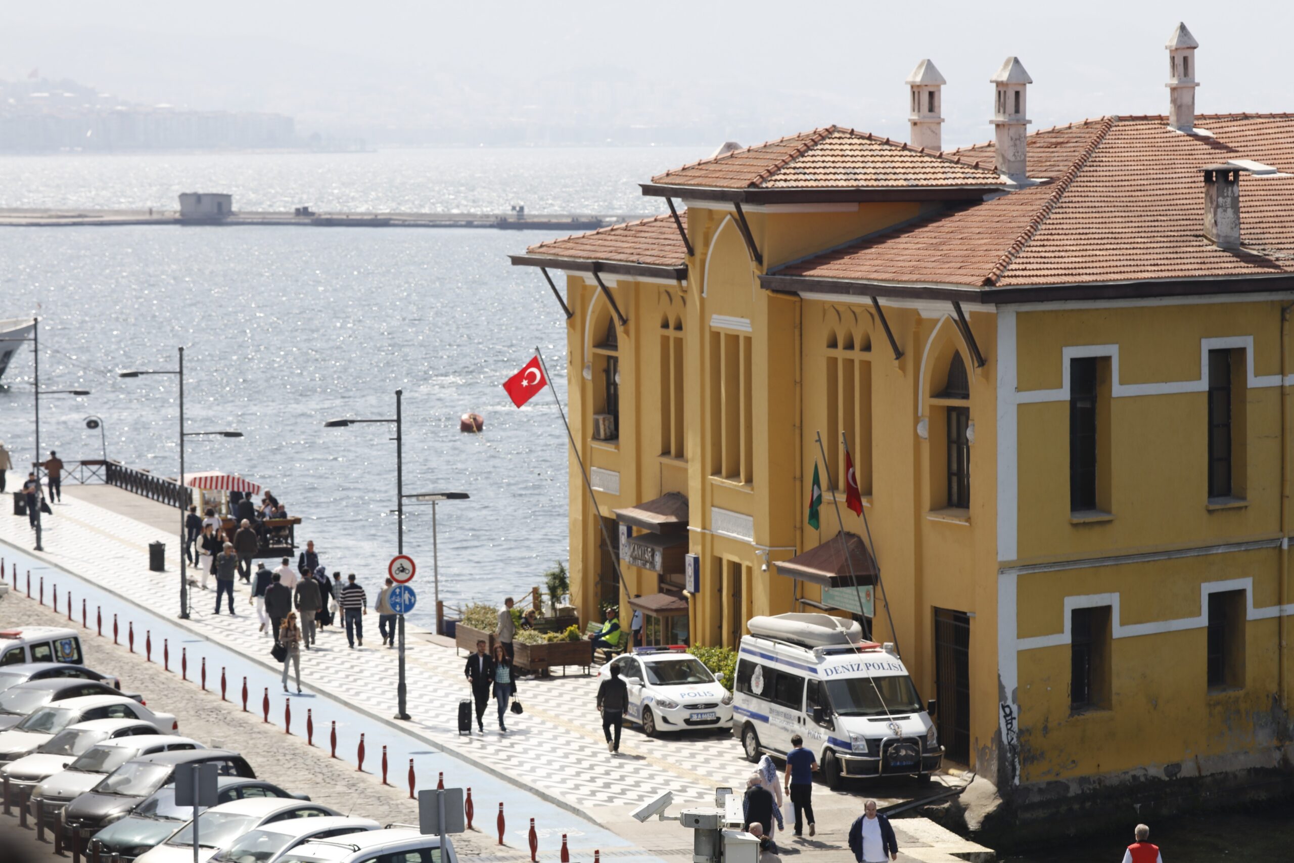 Tree of the Republic Statue at Gundogdu Square between the neighborhoods of Alsancak in Izmir